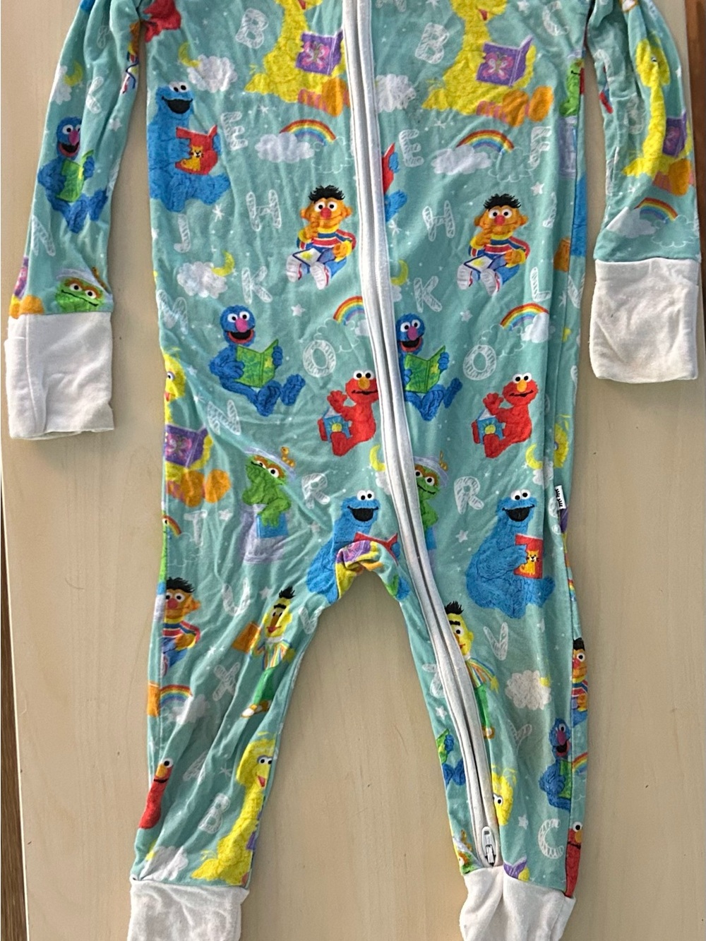 Little Sleepies Sesame Street Teal Zippie